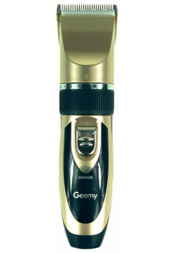 Машинка для стрижки волос GEEMY GM 6066 золотистая  черная