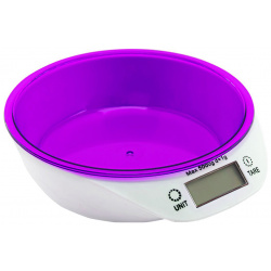 Весы кухонные Irit IR 7117 белый  фиолетовый