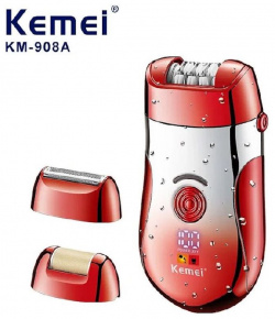 Эпилятор KEMEI KM908A красный KemeiKM908A