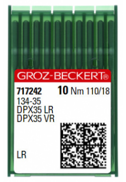 Иглы Groz Beckert DPx35 (134 35) LR №110 для пошива кожи промышленных швейных машин 717242/DPx35LR/110 DPx35LR
