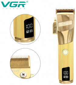 Машинка для стрижки волос VGR V 681 золотистый