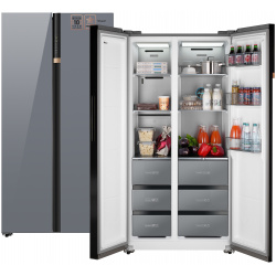 Холодильник Weissgauff WSBS 590 серый 432686