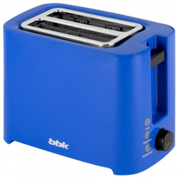Тостер BBK TR81M синий  мощность 800 Вт функция разогрева разморозки