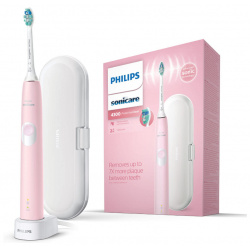 Электрическая зубная щетка Philips HX6806/03 розовая Густые щетинки высокого