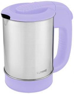 Чайник электрический LUMME LU 155 0 5 л серебристый  фиолетовый 39161/1 Э