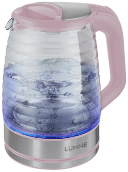 Чайник электрический LUMME LU 165 2 л розовый  серебристый 41492/1