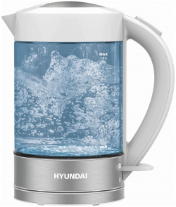 Чайник электрический HYUNDAI HYK G9990 1 5 л белый