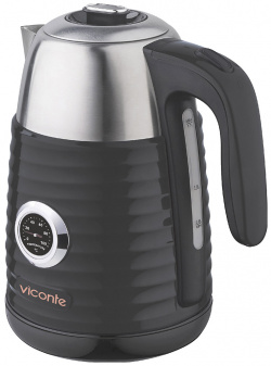Чайник электрический Viconte VC 3330 1 7 л серебристый  черный 3330//