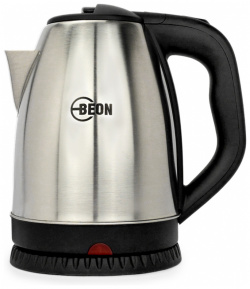 Чайник электрический Beon 301 1 8 л серебристый  черный BN