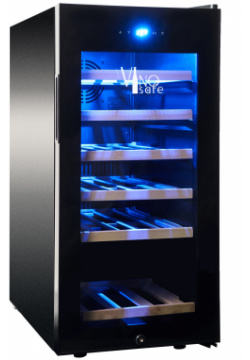 Винный шкаф VinoSafe VSF32AM черный