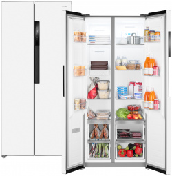 Холодильник Weissgauff WSBS 450 WNF Built in белый 433065