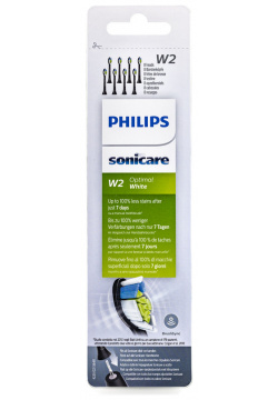 Насадки для электрической зубной щетки Philips HX6068/13 DiamondClean W2 Optimal Black 8шт 6449 