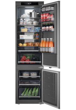 Встраиваемый холодильник Weissgauff WRKI серый 433161