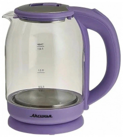 Чайник электрический Аксинья КС 1018 1 8 л фиолетовый сиреневый