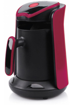 Электрическая турка Hotter 1100 розовый  черный Кофе теперь не убежит
