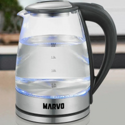 Чайник электрический MARVO 005 2 л прозрачный 1352704737