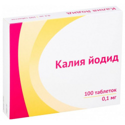 Калия йодид таблетки 0 1мг 100шт Озон ООО 1602718