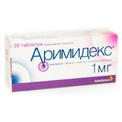 Аримидекс таблетки п/о плен  1мг 28шт AstraZeneca Pharmaceuticals 577799