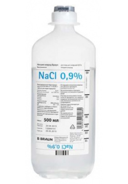 Натрия хлорид раствор для инфузий фл  полиэт 0 9% 500мл 10шт Гематек ООО 500788
