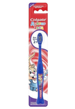 Колгейт щетка зубная "доктор заяц" для детей от 2 лет супермягкая Colgate Palmolive (Вьетнам) 1303896