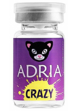 Линзы контактные цветные Adria/Адриа Crazy vial (8 6/ 0 00) Lunatic 1шт Interojo Inc  2141590