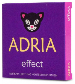 Линзы контактные цветные Adria/Адриа Effect color (8 6/ 7 50) Cristal 2шт Interojo Inc  2141590