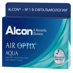 Линзы контактные Alcon/Алкон air optix aqua (8 6/ 8 50) 3шт Алкон Лабораториз Инк US 574118