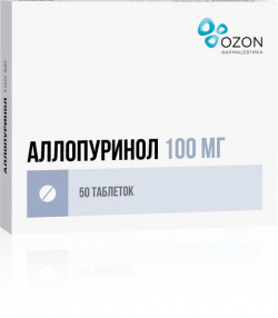 Аллопуринол таблетки 100мг 50шт Озон ООО 1602718