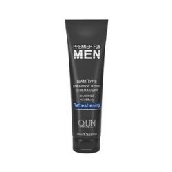 Ollin Premier For Men Shampoo Hair Body Refreshening  Шампунь для волос и тела освежающий 1000 мл Professional ЦБ000016503