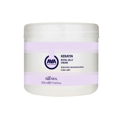 Kaaral  Питательная крем маска для восстановления окрашенных и химически обработанных волос Keratin Royal Jelly Cream 500 мл KAAA1430