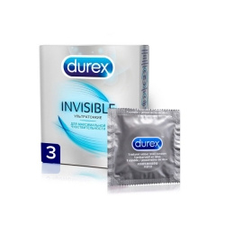 Durex Invisible  Презервативы №3 3 шт DUR221833