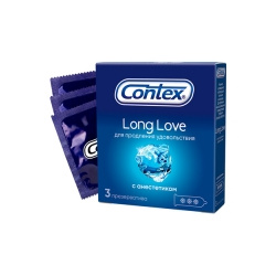 Contex Long Love  Презервативы с анестетиком №3 3 шт 25489