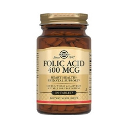 Solgar Folic Acid 400 MCG  Фолиевая кислота в таблетках 10 шт 203841