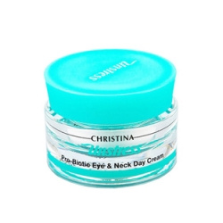 Christina Unstress Probiotic day cream for eye and Neck SPF8  Дневной крем пробиотик для кожи век и шеи 30 мл CHR761