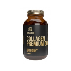 Grassberg Collagen Premium  Биологически активная добавка к пище 500 мг + витамин C 40 120 капсул G018120