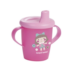 Canpol Toys  Чашка непроливайка 250 мл 9+ цвет: розовый 1 шт 250989191