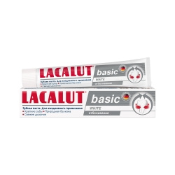 Lacalut  Отбеливающая зубная паста Basic White 75 мл 666343