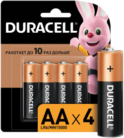 Батарейки Duracell LR6 4BL BASIC АА 4шт 