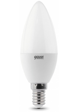 Лампа Gauss LED Elementary Свеча 7W E14 2700K 1/40 (3 лампы в упаковке)