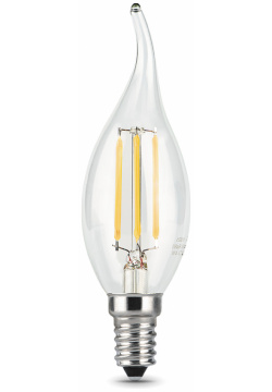 Лампа Gauss LED Filament Свеча на ветру E14 7W 580lm 4100K step dimmable 1/10/50