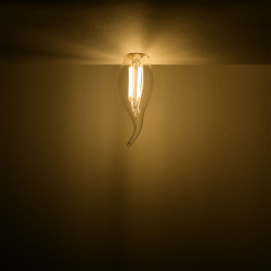 Лампа Gauss LED Filament Свеча на ветру E14 11W 720lm 2700K 1/10/50