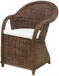 Кресло Rattan grand riyad с подушкой medium brown имеет каркас из