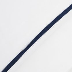 Пододеяльник Togas Плаза белый/темно синий 145х200 см