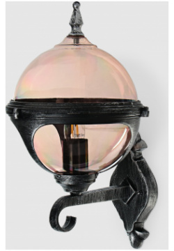 Светильник настенный Amber Lamp 8262B садовый  черное серебро