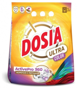 Порошок стиральный Dosia Ultra color 3 кг