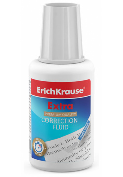 Корректирующая жидкость с кисточкой Erich Krause Extra 20 мл 