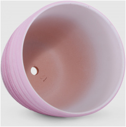 Керамический горшок с поддоном Композит Букле розовый 18 см