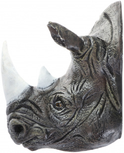 Фигура садовая Тпк полиформ голова носорога  45 см