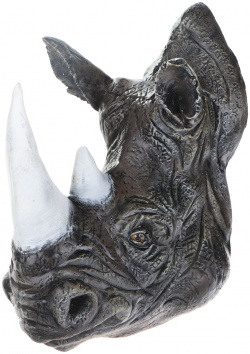 Фигура садовая Тпк полиформ голова носорога  45 см