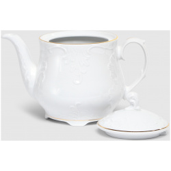 Чайный сервиз Cmielow Rococo белый с золотой окантовкой из 15 предметов